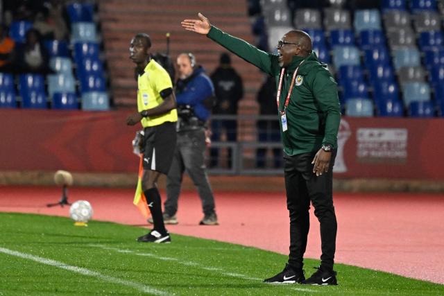 Mozambique's head coach Chiquinho Conde reacts during the Africa Cup of Nations (CAN) Group F football match between Ivory Coast and Mozambique at Marrakesh Stadium in Marrakesh on December 24, 2025. (Photo by Khaled DESOUKI / AFP)