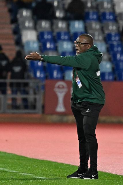 Mozambique's head coach Chiquinho Conde reacts during the Africa Cup of Nations (CAN) Group F football match between Ivory Coast and Mozambique at Marrakesh Stadium in Marrakesh on December 24, 2025. (Photo by Khaled DESOUKI / AFP)