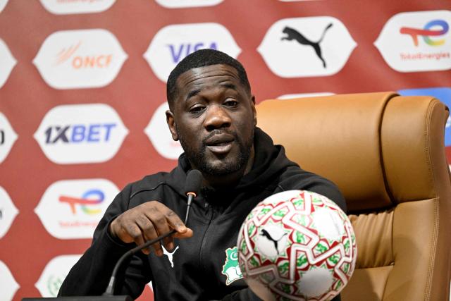 Ivory Coast's head coach Emerse Fee attends a press conference in Marrakesh, on December 27, 2025, on the eve of the 2025 Africa Cup of Nations (CAN) football match between Cameroon and Ivory Coast. (Photo by Khaled DESOUKI / AFP)