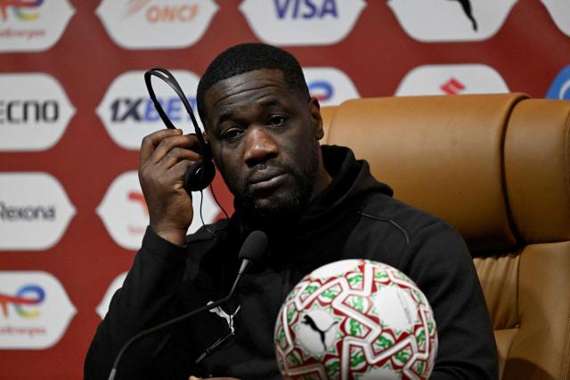 Ivory Coast's head coach Emerse Fee attends a press conference in Marrakesh, on December 27, 2025, on the eve of the 2025 Africa Cup of Nations (CAN) football match between Cameroon and Ivory Coast. (Photo by Khaled DESOUKI / AFP)