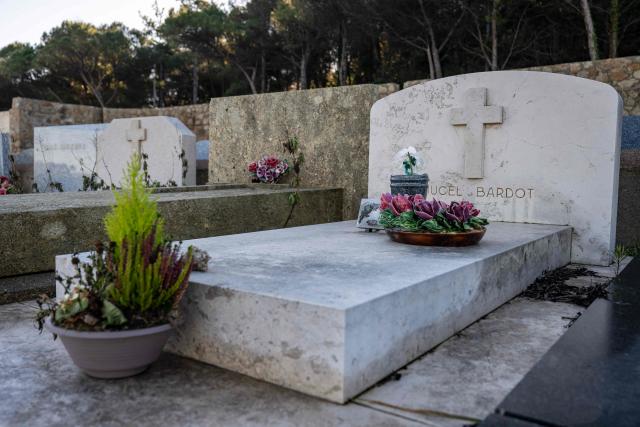 This photo shows the Bardot family graves in the marine cemetery in the city of Saint-Tropez, southeastern France, on December 29, 2025. French film legend Brigitte Bardot will be buried in a seaside cemetery in the southern town of Saint-Tropez, officials there said on December 29, 2025 without giving a date.
Bardot, an actor turned animal rights activist who died on December 28, 2025 aged 91, had said she wished instead to be buried in her garden with a simple wooden cross to mark her grave. (Photo by MIGUEL MEDINA / AFP)