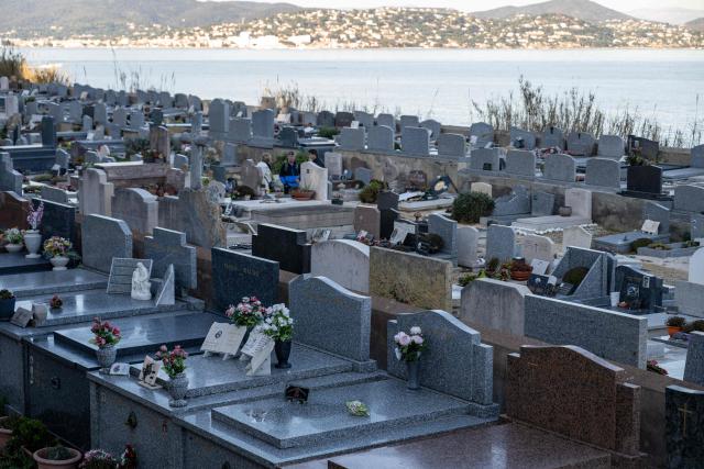This photo shows the marine cemetery in the city of Saint-Tropez, southeastern France, where the Bardot family graves are located, on December 29, 2025. French film legend Brigitte Bardot will be buried in a seaside cemetery in the southern town of Saint-Tropez, officials there said on December 29, 2025 without giving a date.
Bardot, an actor turned animal rights activist who died on December 28, 2025 aged 91, had said she wished instead to be buried in her garden with a simple wooden cross to mark her grave. (Photo by MIGUEL MEDINA / AFP)