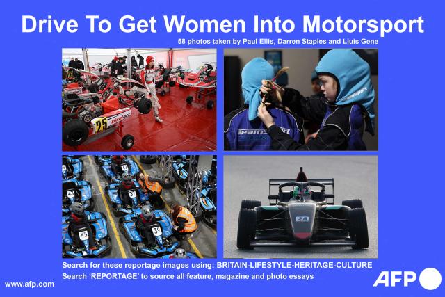 AFP presents a reportage of 58 pictures taken by photographerS Paul Ellis in Shenington, Darren Staples in Nottingham and Lluis Gene in Barcelona between October 29, 2025 and December 16, 2025 of go-karting taster days and racing driver test training designed to introduce and train girls in motorsports. Search all these reportage images using: BRITAIN-AUTO-PRIX-LIFESTYLE
Search "REPORTAGE" to source all feature, magazine and photo essays. (Photo by AFP)