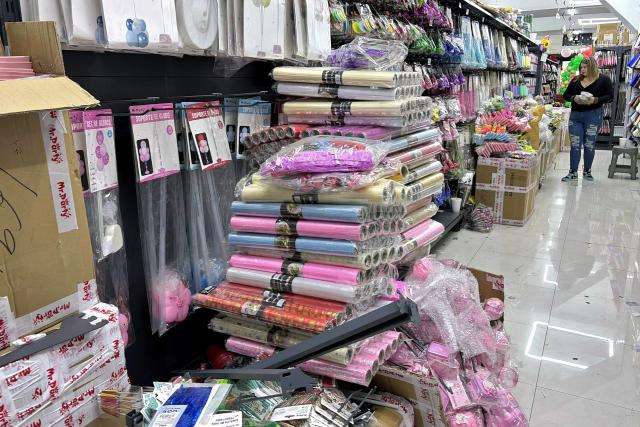 View of products made in China at a store in downtown Mexico City on December 30, 2025. Starting January 1, 2026, approximately 500,000 products from China and other Asian countries will be subject to new tariffs ranging from 5% to 50%, following the update of the General Import and Export Tax Law. (Photo by Alfredo ESTRELLA / AFP)