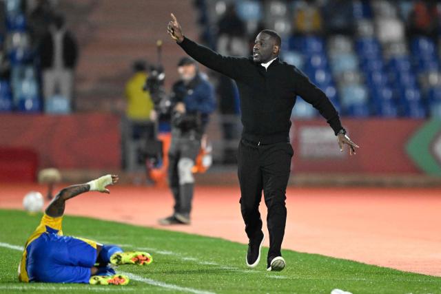 Ivory Coast's head coach Emerse Fae gestures during the Africa Cup of Nations (CAN) Group F football match between Gabon and Ivory Coast at the Grand Stadium in Marrakech on December 31, 2025. (Photo by Khaled DESOUKI / AFP)