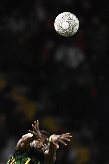 Mali's midfielder #04 Amadou Haidara puts the ball back into play during the Africa Cup of Nations (CAN) round of 16 football match between Mali and Tunisia at Mohammed V Stadium in Casablanca on January 3, 2026. (Photo by Paul ELLIS / AFP)