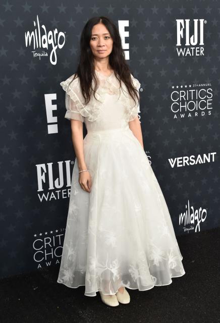 Chinese director Chloé Zhao attends the 31st Annual Critics Choice Awards at Barker Hangar in Santa Monica, California, on January 4, 2026. (Photo by Chris DELMAS / AFP)