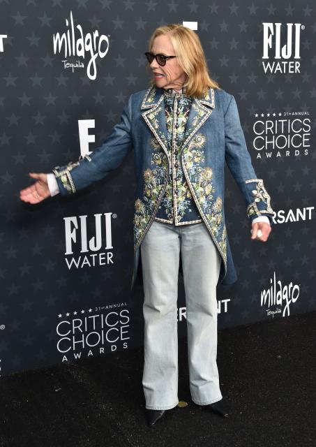 US actress Amy Madigan attends the 31st Annual Critics Choice Awards at Barker Hangar in Santa Monica, California, on January 4, 2026. (Photo by Chris DELMAS / AFP)