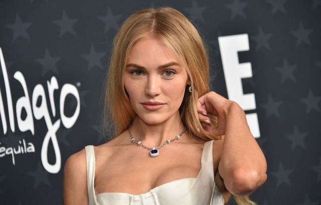 US actress Michelle Randolph attends the 31st Annual Critics Choice Awards at Barker Hangar in Santa Monica, California, on January 4, 2026. (Photo by Chris Delmas / AFP)