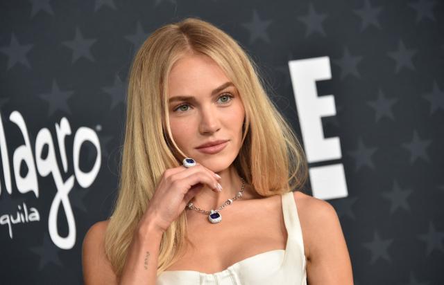 US actress Michelle Randolph attends the 31st Annual Critics Choice Awards at Barker Hangar in Santa Monica, California, on January 4, 2026. (Photo by Chris Delmas / AFP)