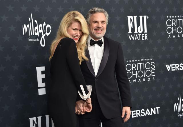 US actor Mark Ruffalo and his wife Sunrise Coigney attend the 31st Annual Critics Choice Awards at Barker Hangar in Santa Monica, California, on January 4, 2026. (Photo by Chris Delmas / AFP)