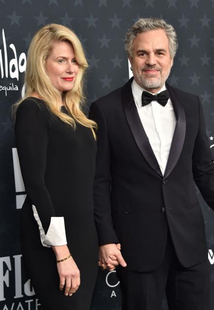 US actor Mark Ruffalo and his wife Sunrise Coigney attend the 31st Annual Critics Choice Awards at Barker Hangar in Santa Monica, California, on January 4, 2026. (Photo by Chris Delmas / AFP)