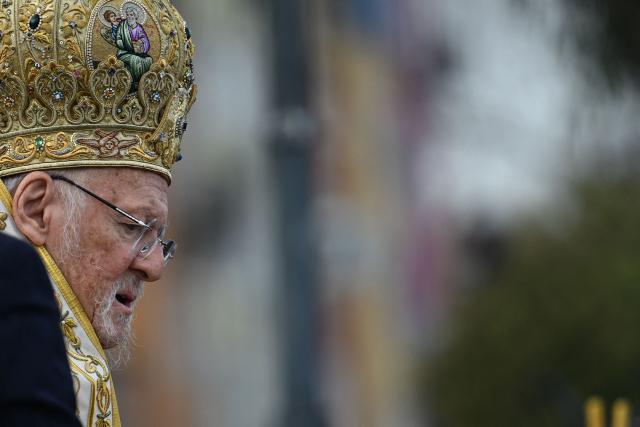 Greek Orthodox Ecumenical Patriarch Bartholomew I of Constantinople attends a ritual to mark the Epiphany Day in Istanbul on January 6, 2026. (Photo by Ozan KOSE / AFP)