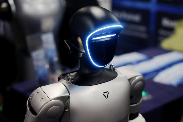StarBot’s “Shadow", a hotel and restaurant service robot, is on display at the annual Consumer Electronics Show (CES) in Las Vegas, Nevada, on January 6, 2026. (Photo by Caroline Brehman / AFP)