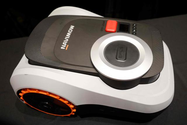 Segway’s Navimow i2 LiDAR, a robotic lawn mower with LiDAR and vision sensors, is on display during the Showstoppers event at the annual Consumer Electronics Show in Las Vegas, Nevada, on January 6, 2026. (Photo by Caroline Brehman / AFP)