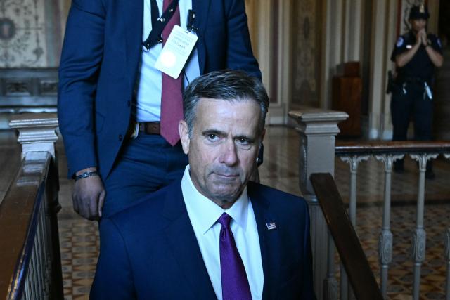 CIA Director John Ratcliffe arrives to brief US Senators on the recent US military actions in Venezuela, at the US Capitol in Washington, DC on January 7, 2026. (Photo by Brendan SMIALOWSKI / AFP)