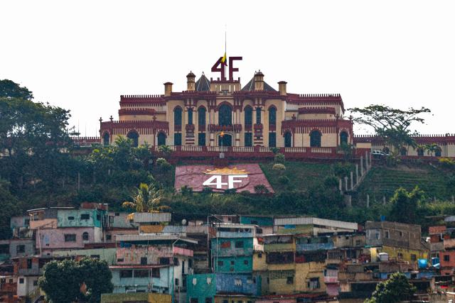 The Cuartel de la Montaña (Mountain Barracks), the 4F fort overlooking Caracas which is also home to the mausoleum of late president Hugo Chavez, is pictured on January 7, 2026. Deposed Venezuelan president Nicolas Maduro was snatched by US forces in a stunning raid on his home in Caracas on January 3, 2026, and taken to New York to face drug trafficking and other related charges. (Photo by Pedro MATTEY / AFP)