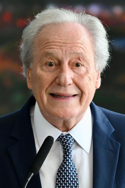 Brazil’s Justice Minister Ricardo Lewandowski delivers a speech during the Ceremony in Defense of Democracy marking the third anniversary of the attempted coup d'йtat involving the invasion and destruction of buildings of the three branches of government, at the Planalto Palace in Brasнlia, on January 8, 2026. (Photo by Evaristo Sa / AFP)