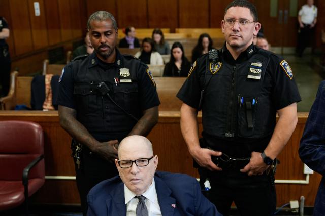 Former Hollywood film producer Harvey Weinstein appears in Manhattan criminal court in New York City on January 8, 2026. Weinstein is appearing in court on Thursday attempting to get his latest sex crime conviction thrown out and seeking a retrial. (Photo by Seth Wenig / POOL / AFP)