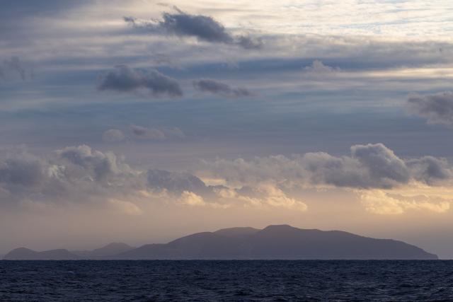 This photograph shows the Lipari island, in the Mediterranean Sea, on January 8, 2026. (Photo by Sameer Al-DOUMY / AFP)