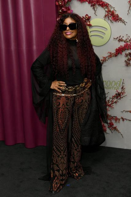 US singer-songwriter Chaka Khan attends the Hollywood Reporter and Spotify Golden Globe nominees night at The Lot at Formosa in Los Angeles on January 8, 2026. (Photo by Unique Nicole / AFP)