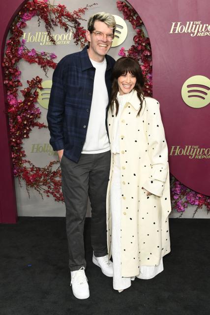 US actors Timothy Simons (L) and Jackie Tohn attend the Hollywood Reporter and Spotify Golden Globe nominees night at The Lot at Formosa in Los Angeles on January 8, 2026. (Photo by Unique Nicole / AFP)