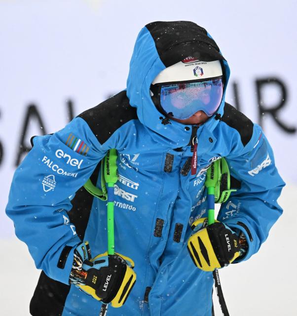 Italy's Sara Thaler is pictured after the cancellation of the second training for the women's downhill race of the FIS Alpine Ski World Cup in Zauchensee, Austria on January 9, 2026. (Photo by BARBARA GINDL / APA / AFP) / Austria OUT