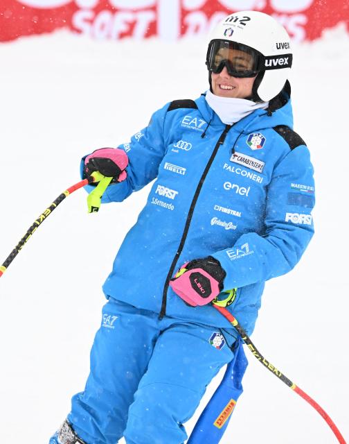 Italy's Vicky Bernardi is pictured after the cancellation of the second training for the women's downhill race of the FIS Alpine Ski World Cup in Zauchensee, Austria on January 9, 2026. (Photo by BARBARA GINDL / APA / AFP) / Austria OUT