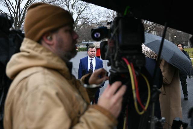 Bill Pulte, Director of the Federal Housing Finance Agency, speaks to reporters outside the West Wing of the White House in Washington, DC, on January 9, 2026. (Photo by Brendan SMIALOWSKI / AFP)