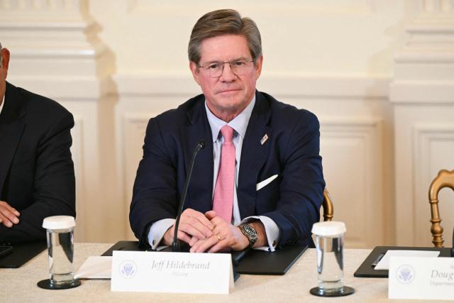 Hilcorp CEO Jeffery Hildebrand, looks on during a meeting with US oil companies executives in the East Room of the White House in Washington, DC on January 9, 2026. President Trump is aiming to convince oil executives to support his plans in Venezuela, a country whose energy resources he says he expects to control for years to come. US forces seized Venezuelan president Nicolas Maduro in a sweeping military operation on January 3, with Trump making no secret that control of Venezuela's oil was at the heart of his actions. (Photo by SAUL LOEB / AFP)