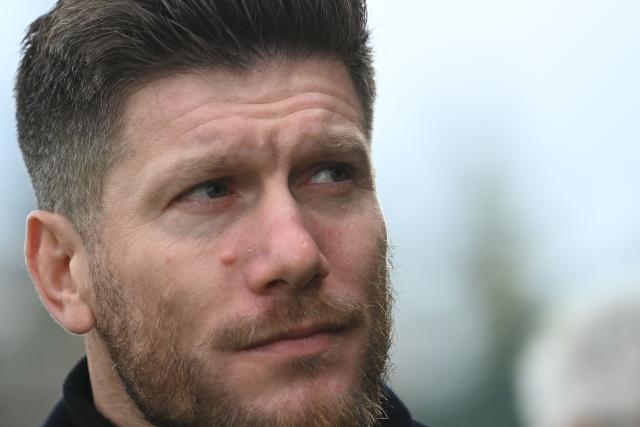 Monaco's Belgian head coach Sebastien Pocognoli looks on during the French Cup round of 32 football match between US Orleans and AS Monaco at the Stade de la Source in Orleans, central France on January 10, 2026. (Photo by JEAN-FRANCOIS MONIER / AFP)