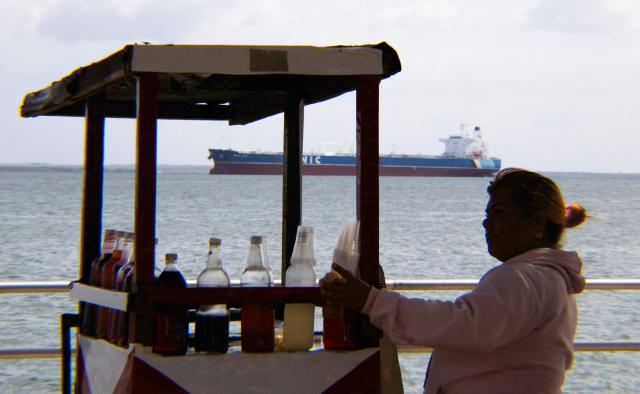 The crude oil tanker Ionic Anax docks at the Maracaibo Lake in Maracaibo, Venezuela, on January 10, 2026. (Photo by Margioni BERMÚDEZ / AFP)