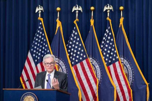 (FILES) US Federal Reserve Board Chairman Jerome Powell speaks during a news conference following a Federal Open Market Committee (FOMC) meeting in Washington, DC, on December 10, 2025. Federal Reserve Chairman Jerome Powell said on January 11, 2026 that the central bank had been subpoenaed by the US Justice Department, blasting the move as part of President Donald Trump's extraordinary pressure campaign on US monetary policy decisions. (Photo by SAUL LOEB / AFP)