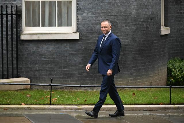 Poland's President Karol Nawrocki arrives at 10 Downing Street in central London on January 13, 2026 for a meeting with Britain's Prime Minister. (Photo by JUSTIN TALLIS / AFP)