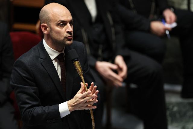 France's Foreign Affairs Minister Jean-Noel Barrot answers during a session of questions to the government at the National Assembly, France's lower house parliament, in Paris, on January 13, 2026. (Photo by Anne-Christine POUJOULAT / AFP)