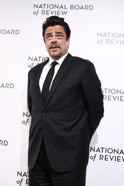 Puerto-Rican actor Benicio Del Toro attends the National Board of Review Awards in New York on January 13, 2026. (Photo by CHARLY TRIBALLEAU / AFP)