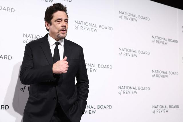 Puerto-Rican actor Benicio Del Toro attends the National Board of Review Awards in New York on January 13, 2026. (Photo by CHARLY TRIBALLEAU / AFP)