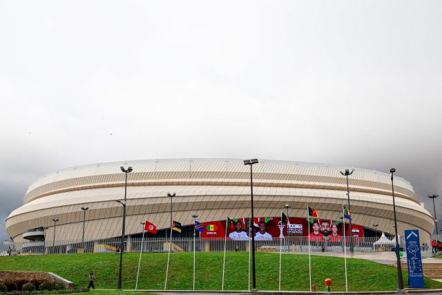 External view of the Grand stadium in Tangiers prior the Africa Cup of Nations (CAN) semi-final football match between Senegal and Egypt on January 14, 2026. (Photo by Abdel Majid BZIOUAT / AFP)