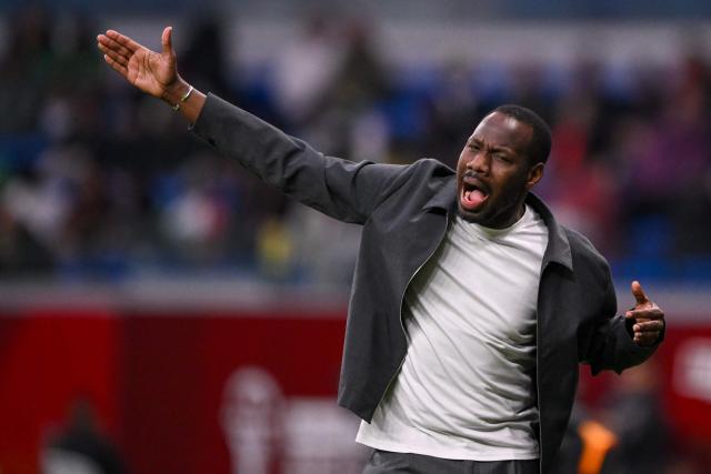 Senegal's head coach Pape Thiaw reacts during the Africa Cup of Nations (CAN) semi-final football match between Senegal and Egypt at the Grand stadium in Tangiers on January 14, 2026. (Photo by SEBASTIEN BOZON / AFP)