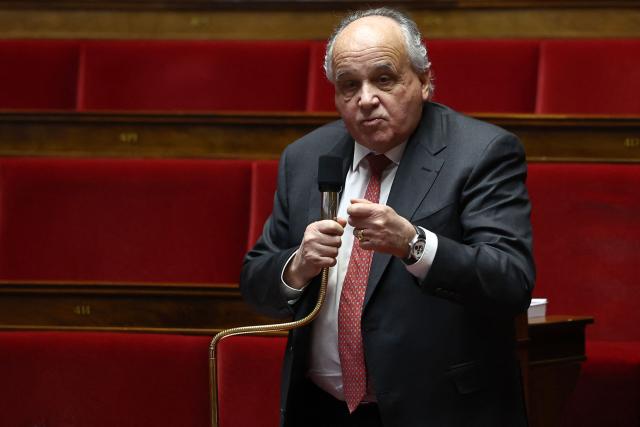 French centre-right party MoDem MP Jean-Paul Mattei speaks during a debate session on the draft budget law for 2026 at the Assemblee Nationale, France's Parliament lower house, in Paris on January 15, 2026. (Photo by Anne-Christine POUJOULAT / AFP)
