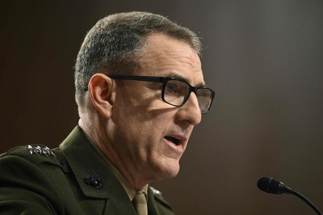 US Marine Corps Lt. Gen. Francis L. Donovan, nominee for Commander of US Southern Command, testifies during a Senate Committee on Armed Services hearing on his nomination on Capitol Hill in Washington, DC, on January 15, 2026. (Photo by Brendan SMIALOWSKI / AFP)