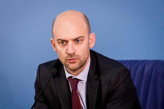 France's Foreign Affairs Minister, Minister for Europe Jean-Noel Barrot speaks during a joint press conference with Latvian Foreign Minister at the Ministry of Foreign Affairs in Riga, Latvia, on January 15, 2026. The visit of France's Foreign Affairs Minister marks the occasion of the 105th anniversary of de iure recognition of the Republic of Latvia by the international community on January 26, 2026. (Photo by Gints Ivuskans / AFP)