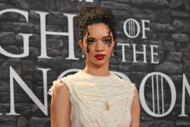 Australian actress Tanzyn Crawford poses as part of a red carpet event for the newly released HBO MAX production series "A Knight of the Seven Kingdoms", the new prequel of the Game of Thrones saga, in Rome on January 15, 2026. (Photo by Andreas SOLARO / AFP)