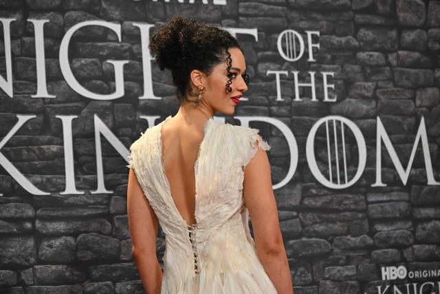 Australian actress Tanzyn Crawford poses as part of a red carpet event for the newly released HBO MAX production series "A Knight of the Seven Kingdoms", the new prequel of the Game of Thrones saga, in Rome on January 15, 2026. (Photo by Andreas SOLARO / AFP)