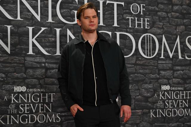 British actor Jeremy Irvine poses as part of a red carpet event for the newly released HBO MAX production series "A Knight of the Seven Kingdoms", the new prequel of the Game of Thrones saga, in Rome on January 15, 2026. (Photo by Andreas SOLARO / AFP)