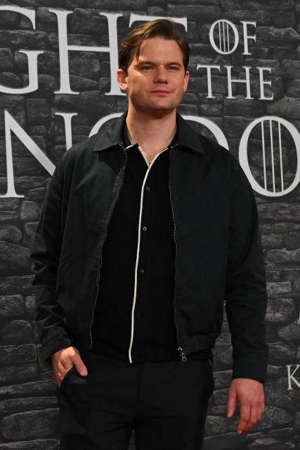 British actor Jeremy Irvine poses as part of a red carpet event for the newly released HBO MAX production series "A Knight of the Seven Kingdoms", the new prequel of the Game of Thrones saga, in Rome on January 15, 2026. (Photo by Andreas SOLARO / AFP)