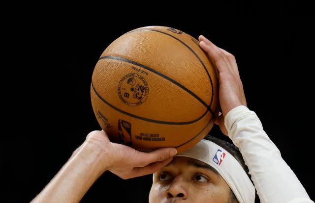 Orlando Magic’s US point guard #02 Tyus Jones plays the ball during the 2025/2026 NBA season basketball match between Memphis Grizzlies and Orlando Magic on January 15, 2026 in Berlin. (Photo by Odd ANDERSEN / AFP)