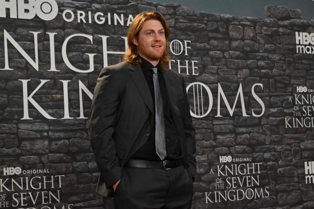 Irish actor and former rugby union player Peter Claffey poses as part of a red carpet event for the newly released HBO MAX production series "A Knight of the Seven Kingdoms", the new prequel of the Game of Thrones saga, in Rome on January 15, 2026. (Photo by Andreas SOLARO / AFP)