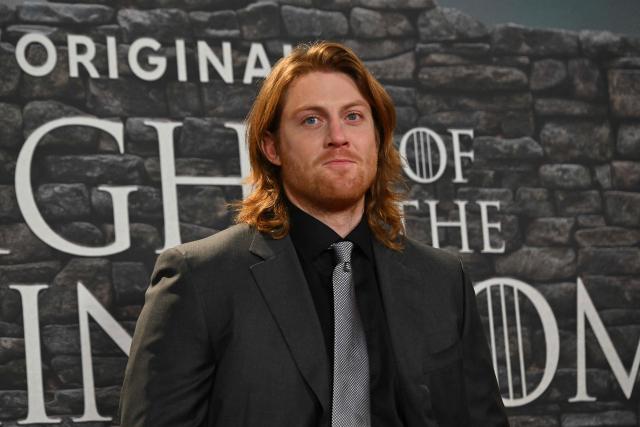 Irish actor and former rugby union player Peter Claffey poses as part of a red carpet event for the newly released HBO MAX production series "A Knight of the Seven Kingdoms", the new prequel of the Game of Thrones saga, in Rome on January 15, 2026. (Photo by Andreas SOLARO / AFP)