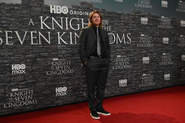 Irish actor and former rugby union player Peter Claffey poses as part of a red carpet event for the newly released HBO MAX production series "A Knight of the Seven Kingdoms", the new prequel of the Game of Thrones saga, in Rome on January 15, 2026. (Photo by Andreas SOLARO / AFP)